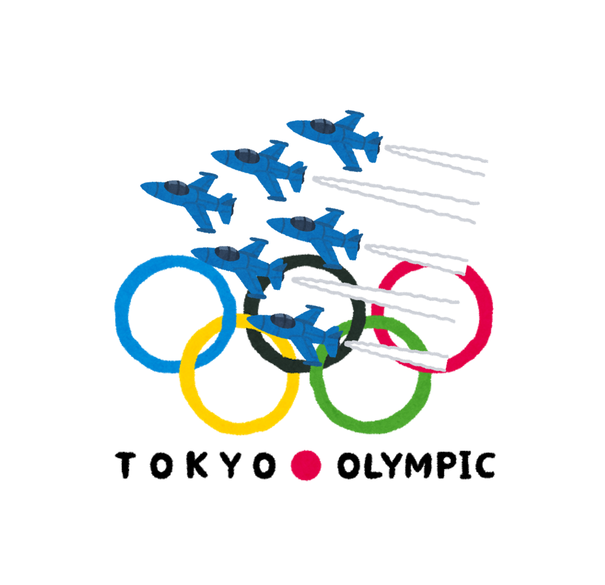 東京オリンピックブルーインパルス