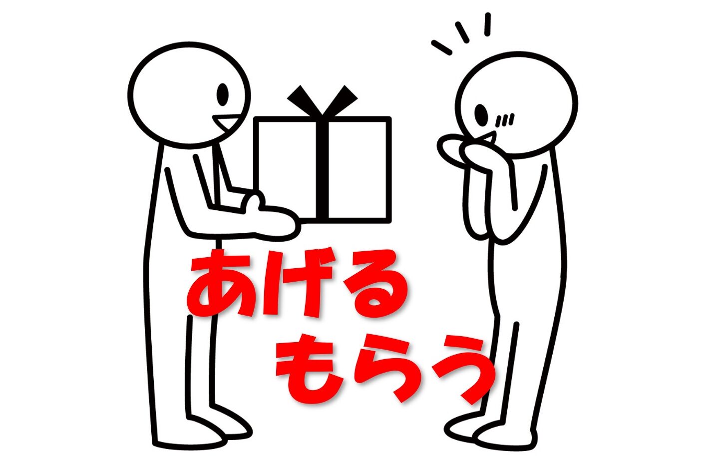 あげるもらう