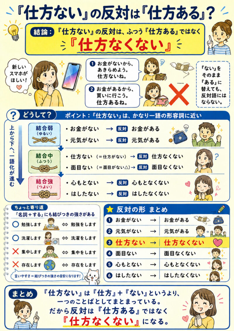 「仕方ない」「仕方ある」？