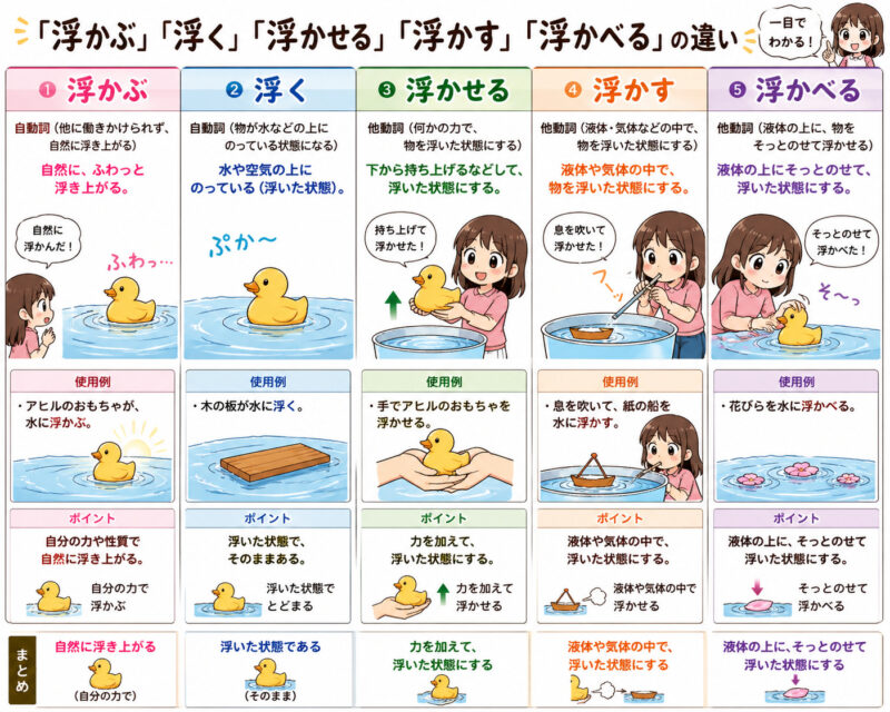 「浮」関連ChatGPTによる作画