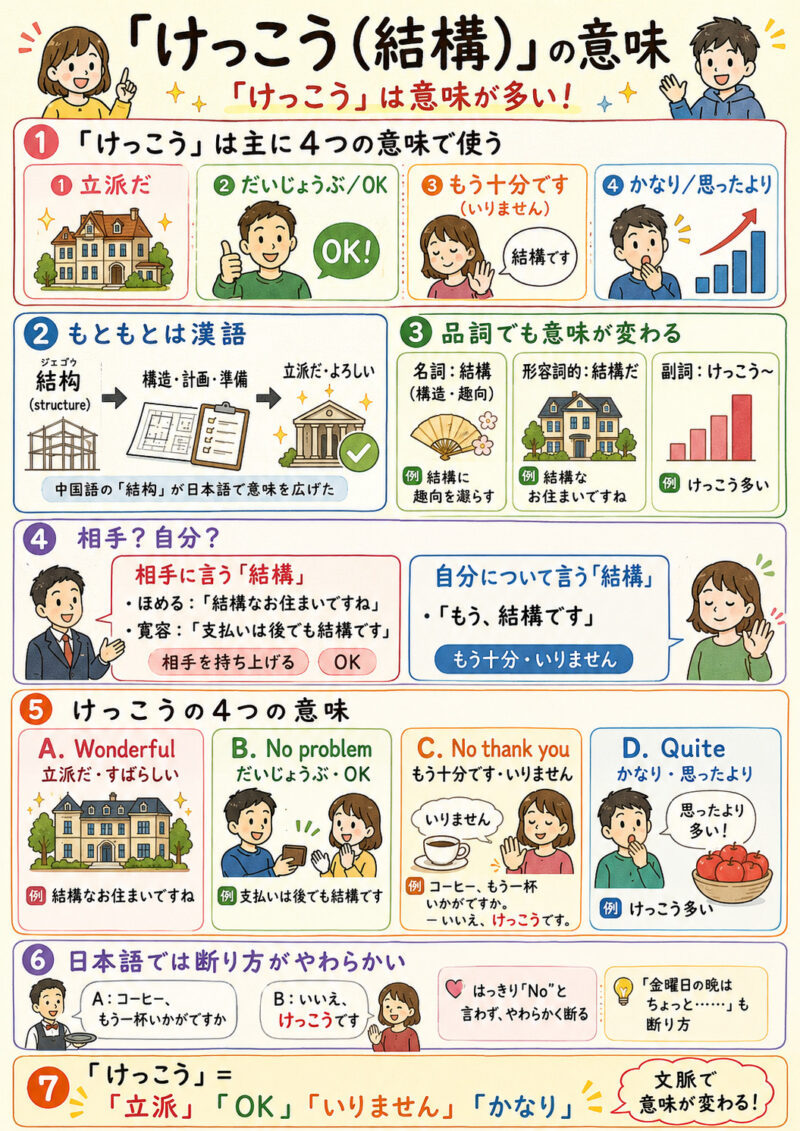 「けっこう」まとめ