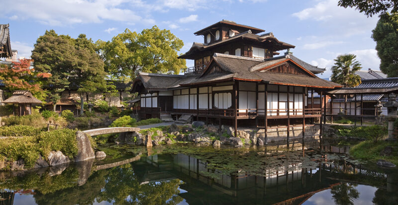 西本願寺飛雲閣（聚楽第の一部ではないかと推定されている））