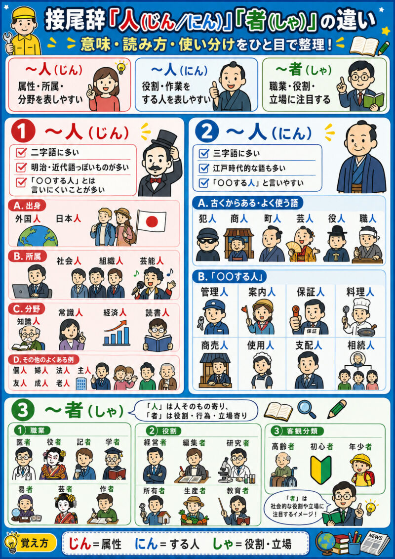 「人」「者」まとめ