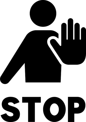 STOPシルエット