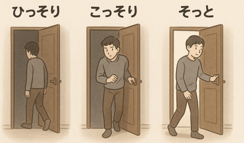 ChatGPT作画「ひっそり」「こっそり」「そっと」