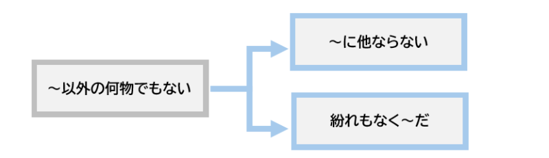 ～以外の何物でもない