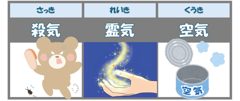「殺気」「霊気」「空気」