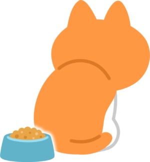 エサを食べない猫