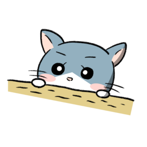 隠れる猫
