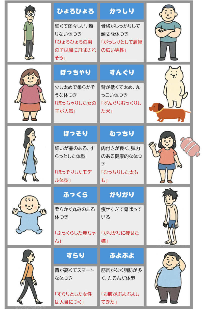 体型オノマトペ