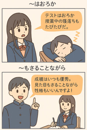 「はおろか」「もさることながら」