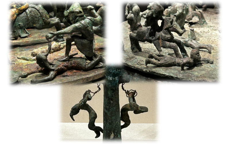 奴隷を殺戮する黒イ族