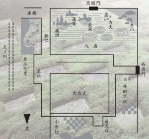 ３八相の庭配置