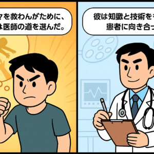 「～んがため」「～をもって」イラスト