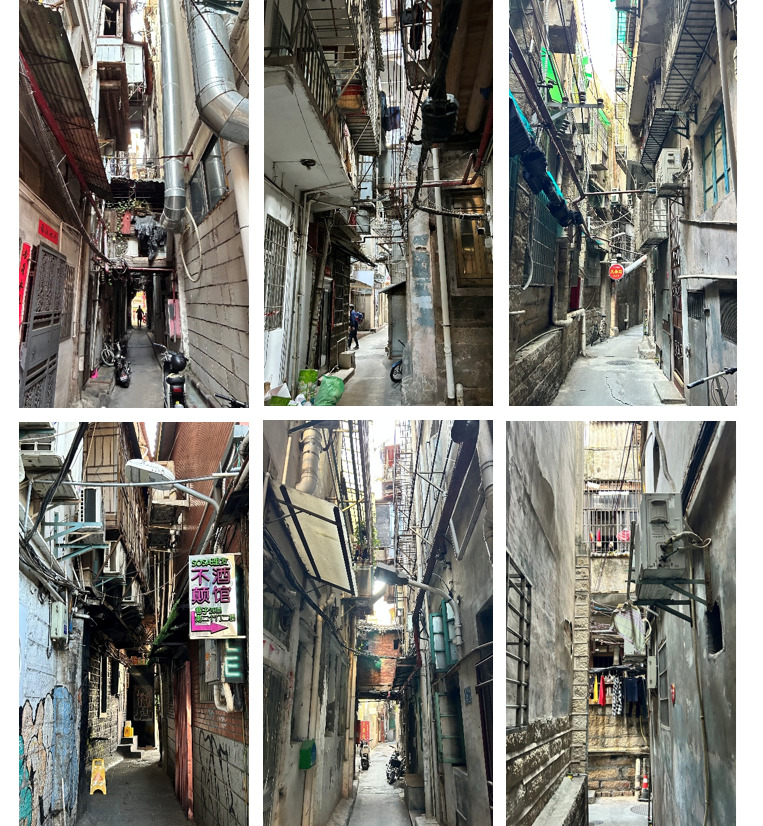 中山路、路地裏の風景