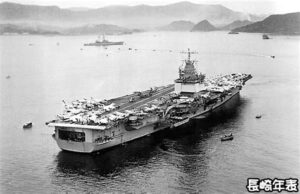 1968年1月佐世保に寄港したエンタープライズ