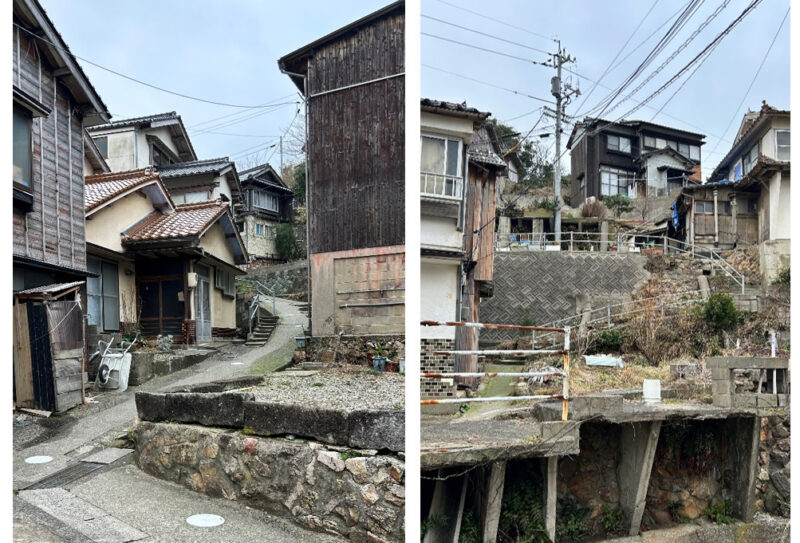 ”ごたごた”と入り組んだ細い道が家々を結んでいます