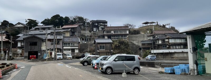 田後港の船着場から東方向を望む