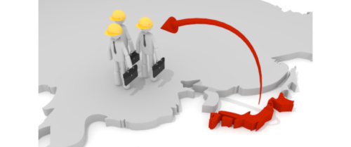 中国進出（イラスト）