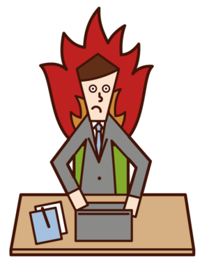 仕事に燃える人