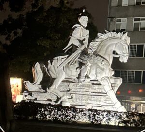 開山路の鄭成功像