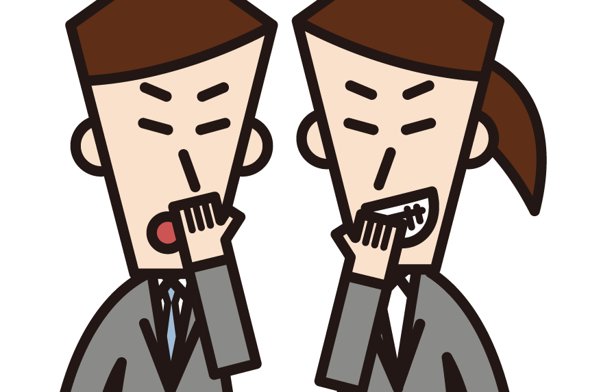 陰口をたたく男女