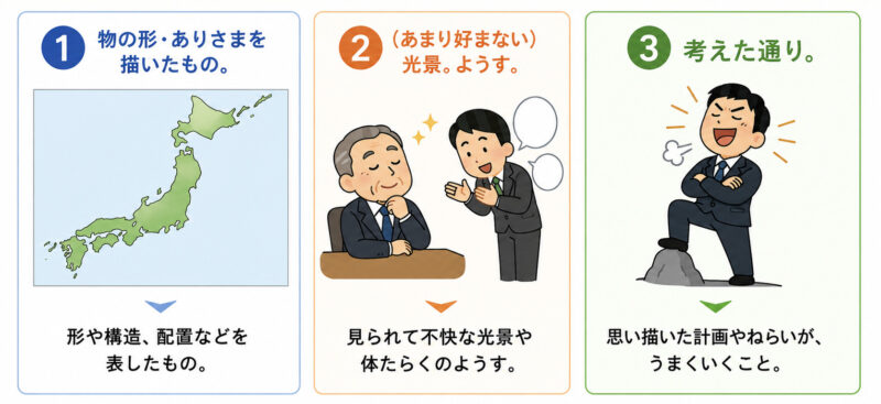 図①②③の意味イメージ