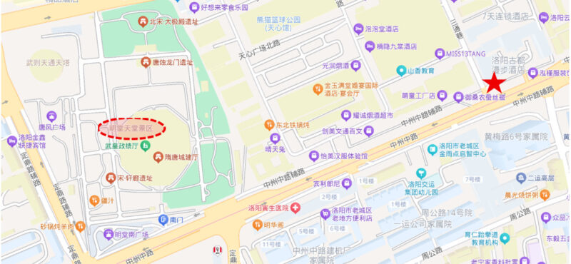ホテル近くにある天堂明堂