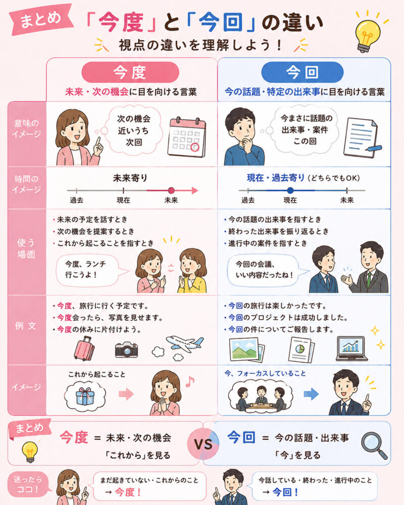 「今度」「今回」