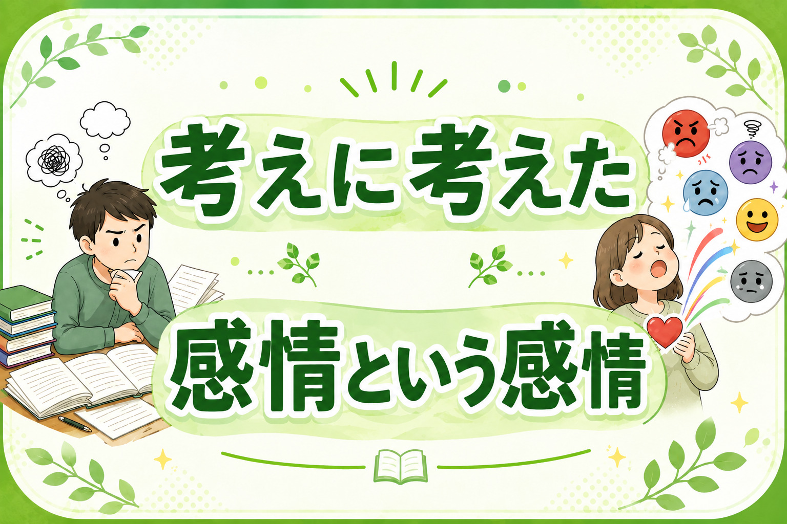 「考えに考えた」「感情という感情」