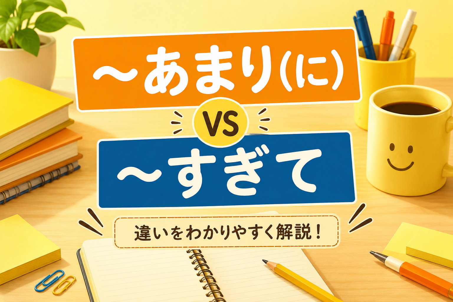 あまり（に）」「～すぎて」の違い〔N2文法〕 | 日本語教師のネタ帳