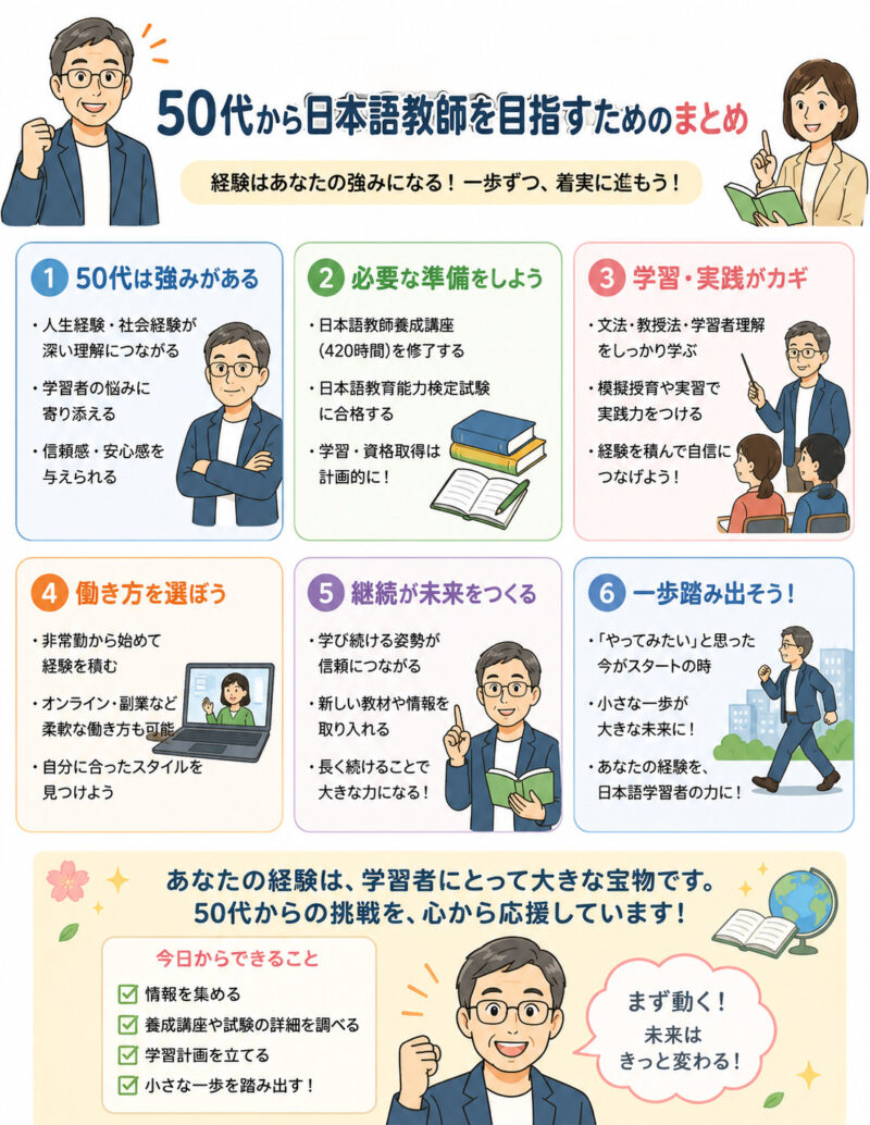 50代から「日本語教師」まとめ
