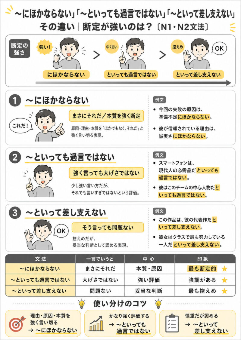 「といっても過言ではない」など比較まとめ