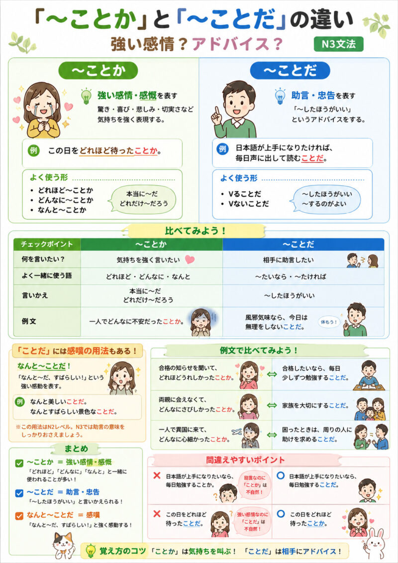 「ことか」「ことだ」まとめ