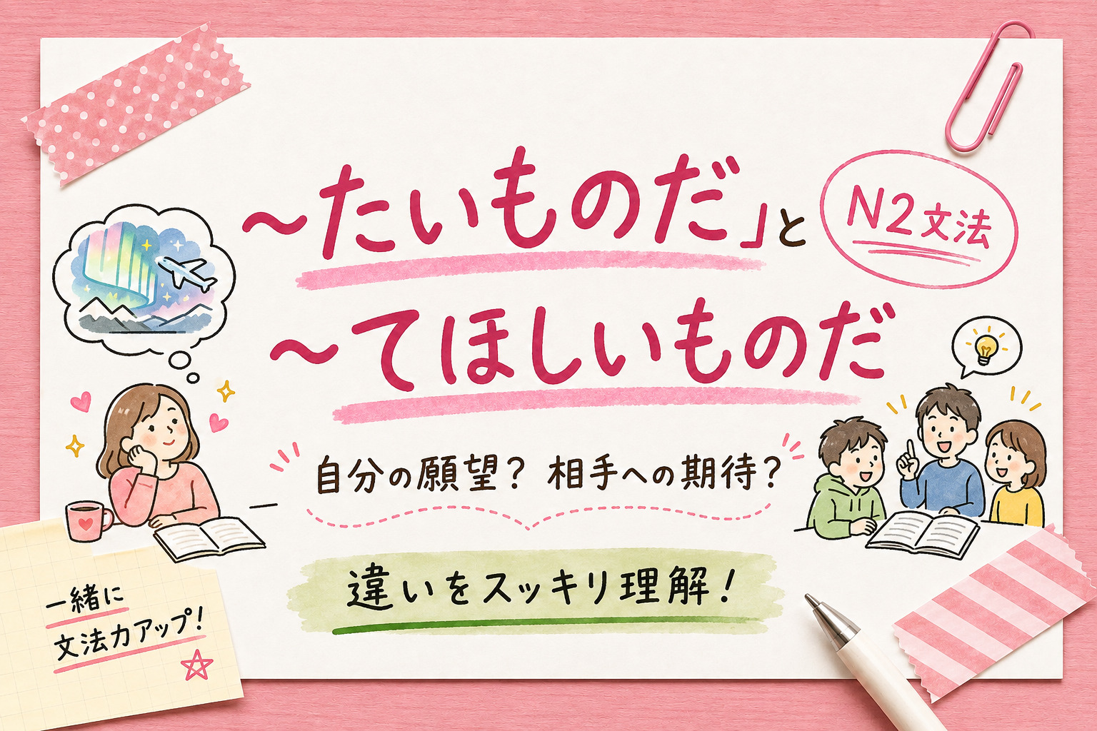 「たいものだ」「てほしいものだ」