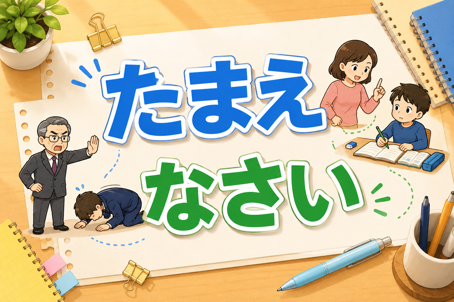 「たまえ」「なさい」