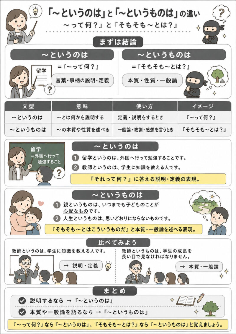 「というのは」「というものは」まとめ