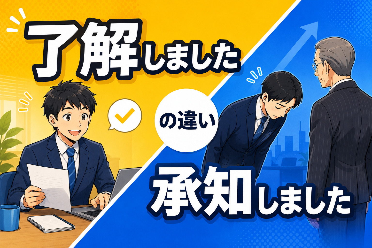 「了解しました」「承知しました」