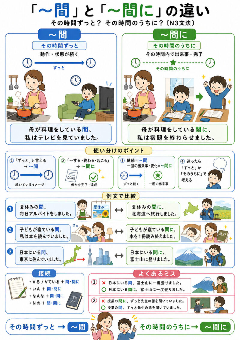「間」「間に」まとめ