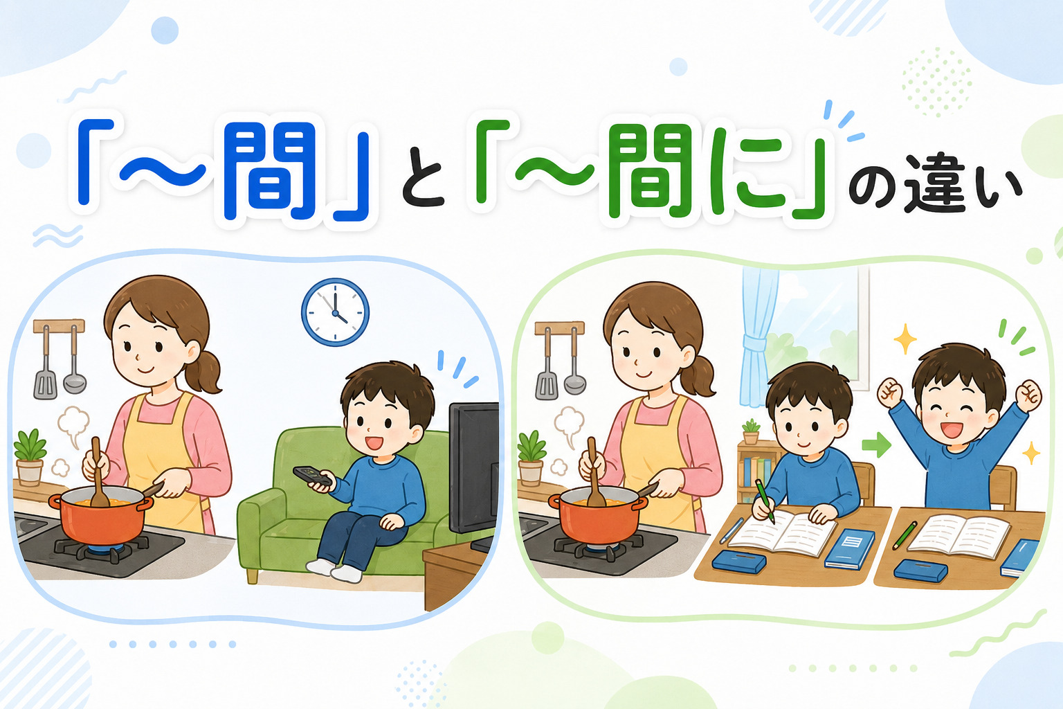「間」「間に」