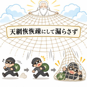 天網恢恢疎にして漏らさず