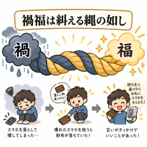 禍福は糾える縄の如し