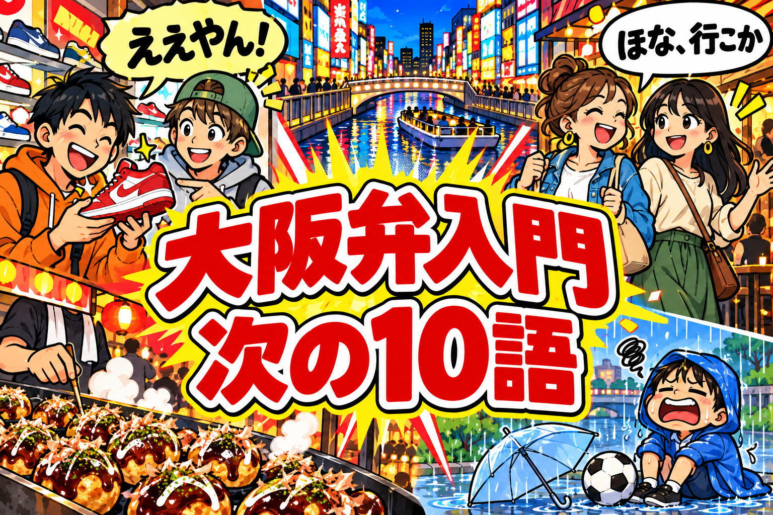 大阪弁次の10語キャッチ