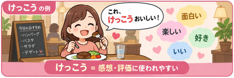 「けっこう」の例