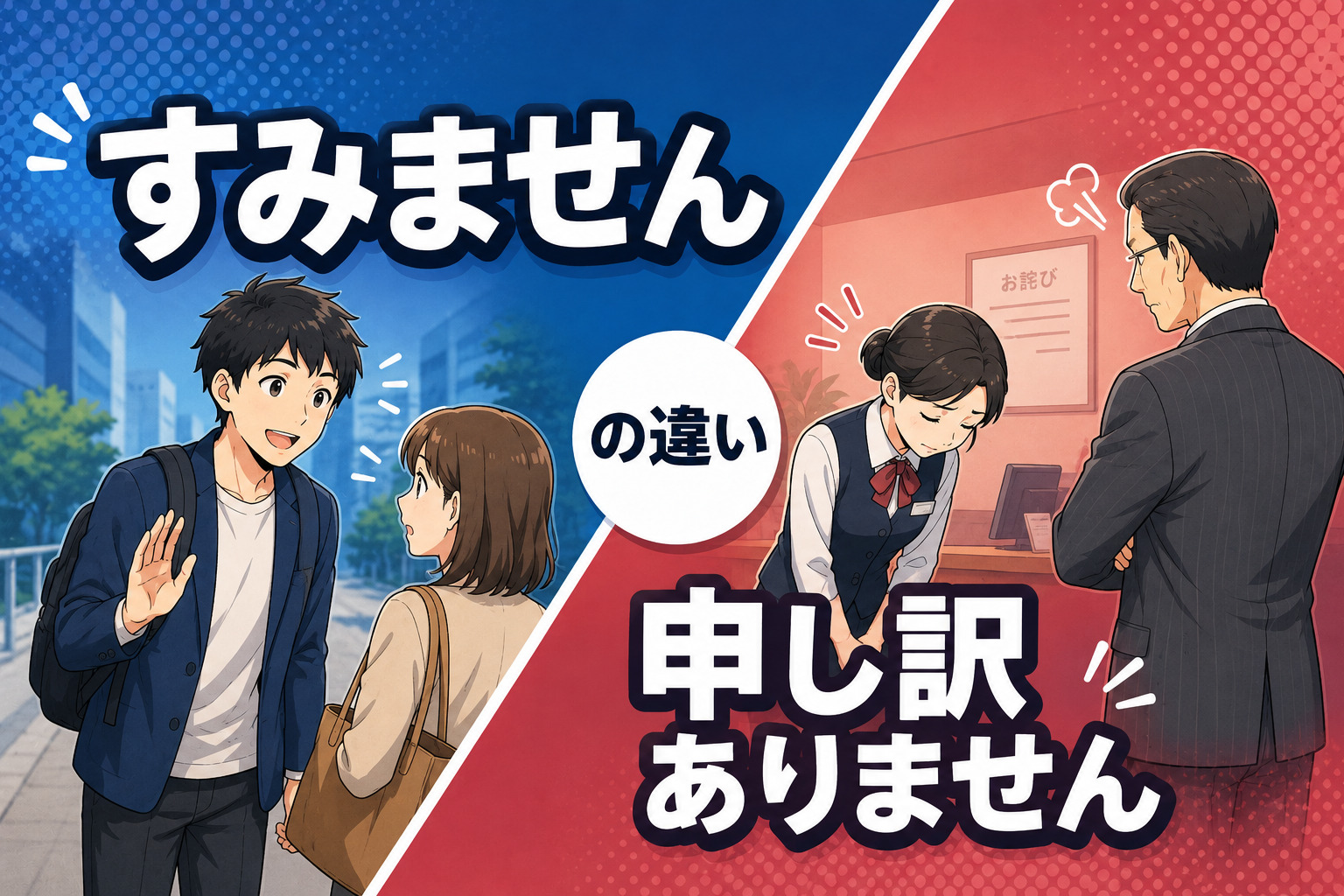 「すみません」「申し訳ありません」