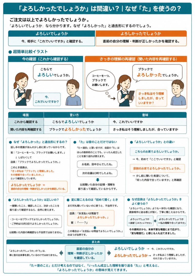 「よろしかったでしょうか」まとめ