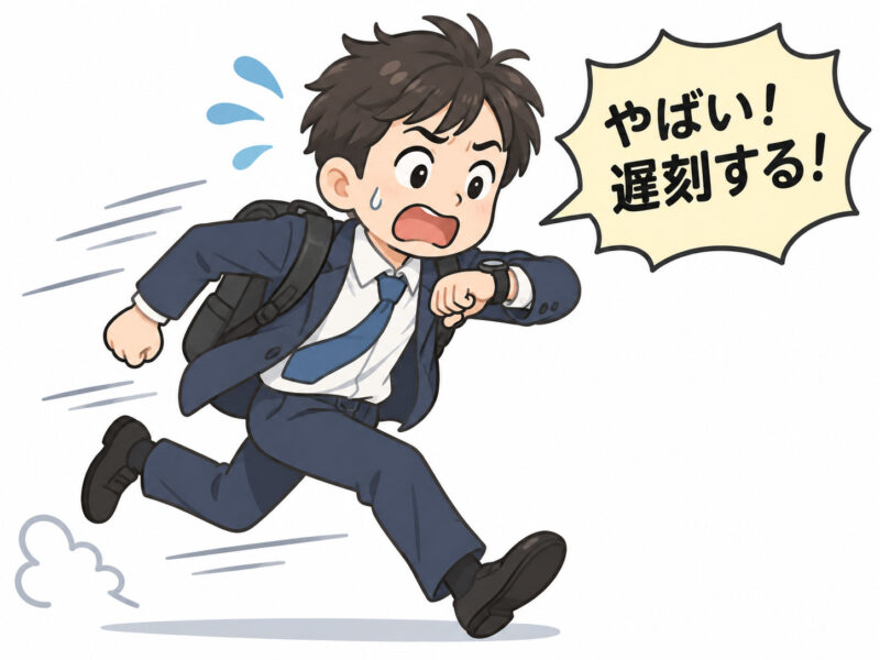 「ヤバい！遅刻する！」