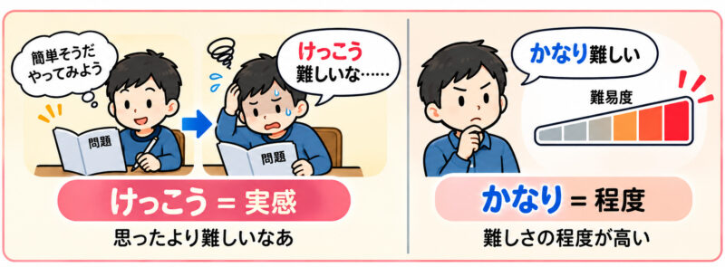 「実感と程度」