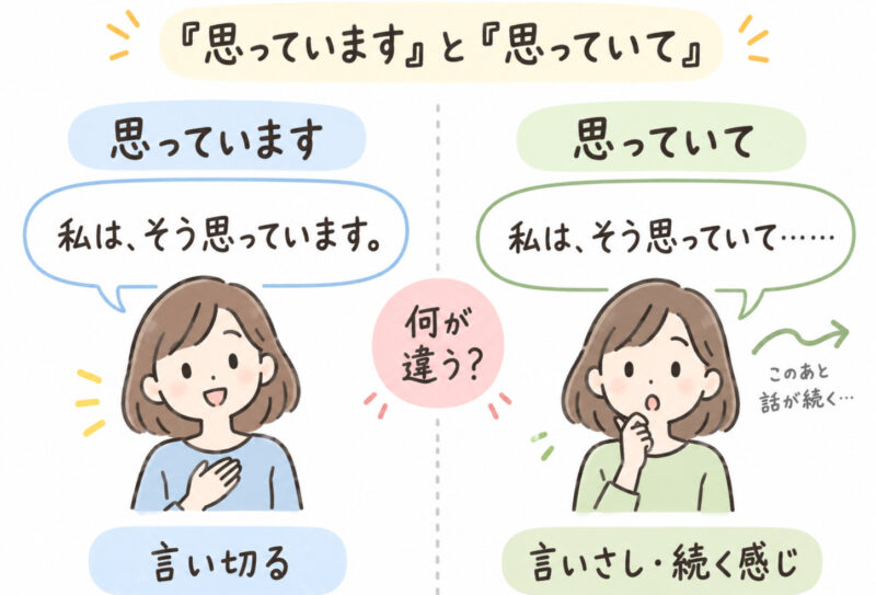 「思っていて…」イラスト