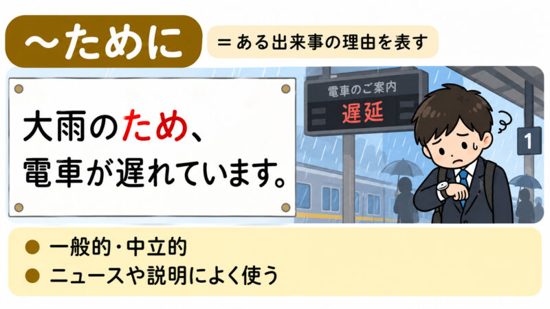「～ために」